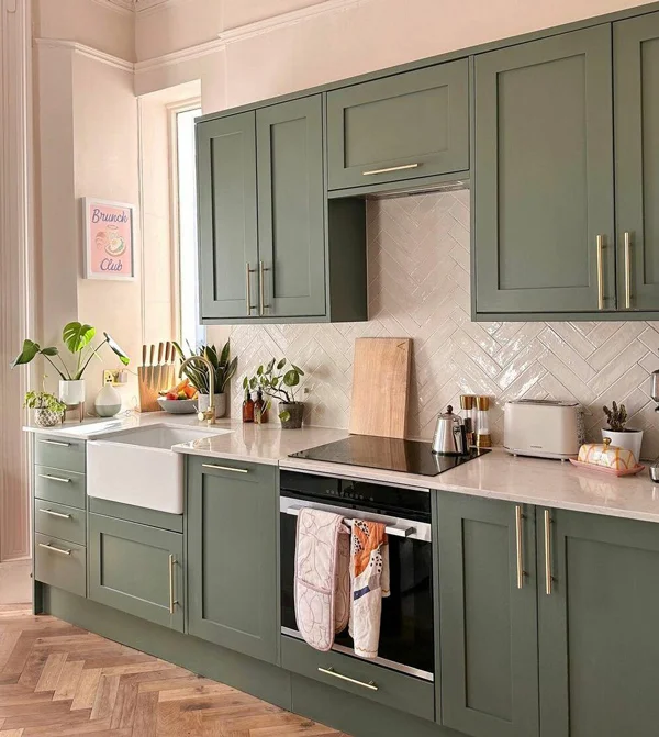 best color cabinet small kitchen 19