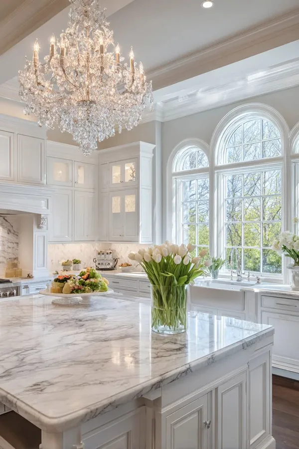 لوستر آشپزخانه چی بخریم؟ راهنمای انتخاب لوستر شیک و کاربردی + 35 ایده کیوت✨ 6 kitchen chandelier diakoland photo 1