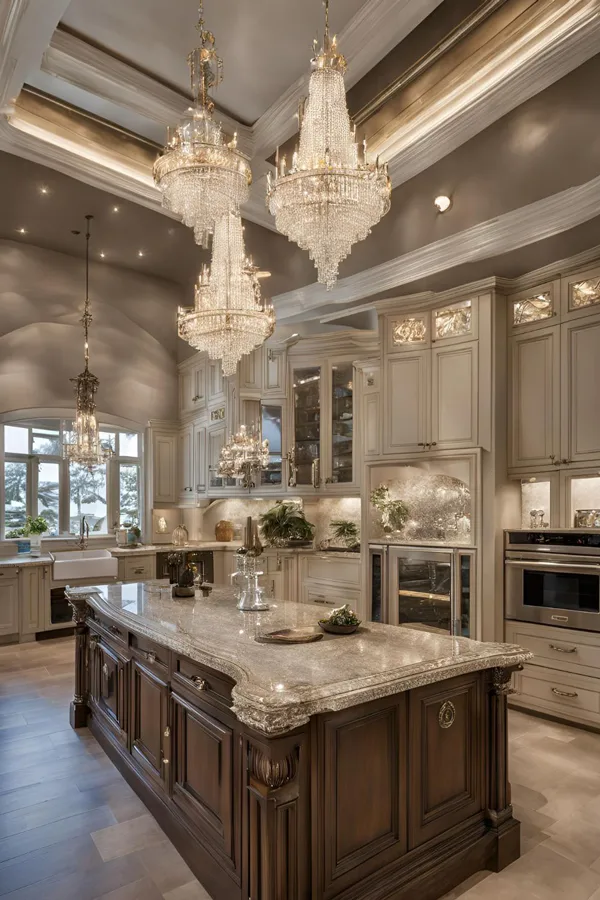 لوستر آشپزخانه چی بخریم؟ راهنمای انتخاب لوستر شیک و کاربردی + 35 ایده کیوت✨ 13 kitchen chandelier diakoland photo 12
