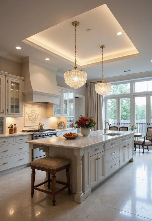 لوستر آشپزخانه چی بخریم؟ راهنمای انتخاب لوستر شیک و کاربردی + 35 ایده کیوت✨ 7 kitchen chandelier diakoland photo 6