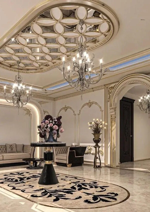 luxury living room ceiling diakoland photo 1