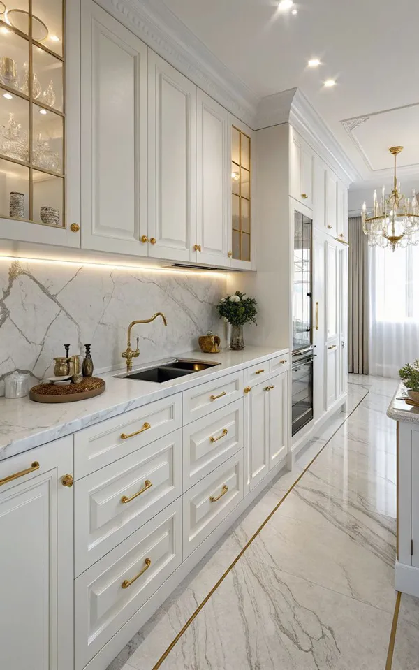 35 مدل کابینت آشپزخانه مدرن و شیک؛ ایدههای لوکس و متفاوت برای خانههای امروزی! 11 modern stylish kitchen cabinets diakoland photo 10