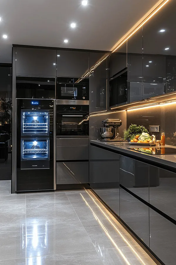 35 مدل کابینت آشپزخانه مدرن و شیک؛ ایدههای لوکس و متفاوت برای خانههای امروزی! 37 modern stylish kitchen cabinets diakoland photo 36