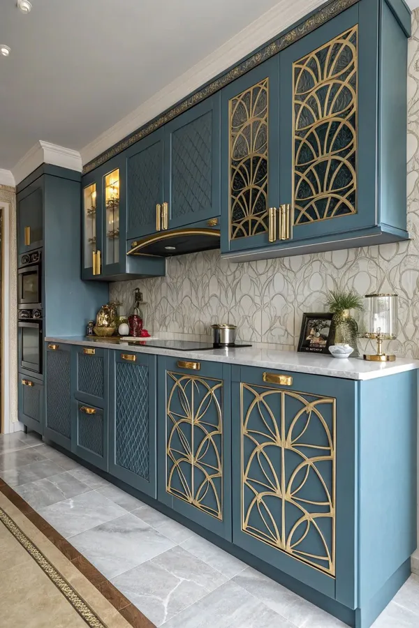 35 مدل کابینت آشپزخانه مدرن و شیک؛ ایدههای لوکس و متفاوت برای خانههای امروزی! 8 modern stylish kitchen cabinets diakoland photo 4
