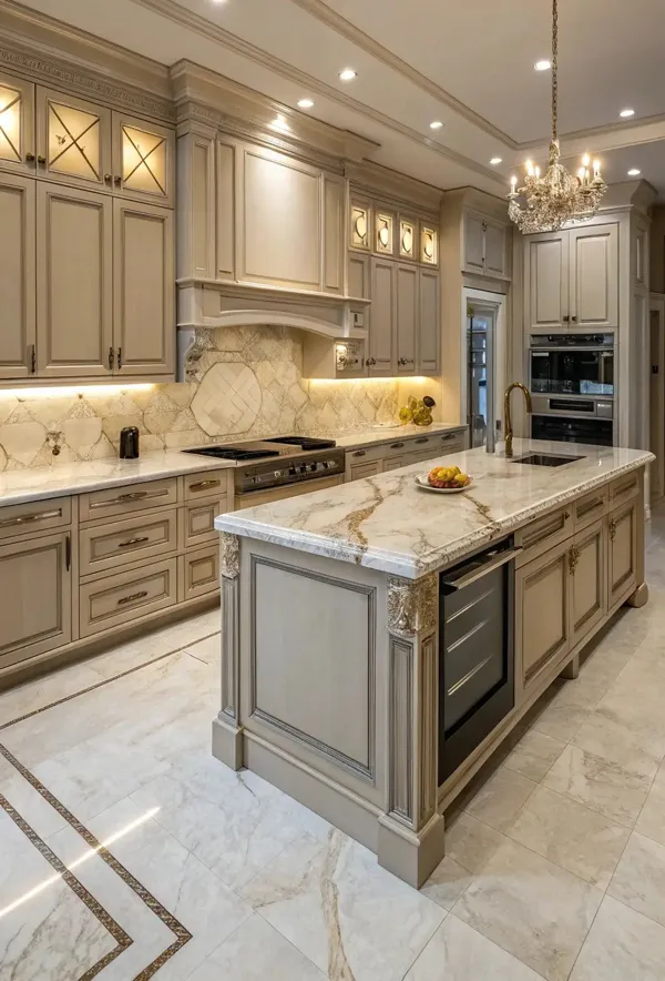 35 مدل کابینت آشپزخانه مدرن و شیک؛ ایدههای لوکس و متفاوت برای خانههای امروزی! 9 modern stylish kitchen cabinets diakoland photo 8