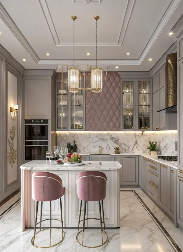 35 مدل کابینت آشپزخانه مدرن و شیک؛ ایدههای لوکس و متفاوت برای خانههای امروزی! 12 modern stylish kitchen cabinets diakoland photo 9