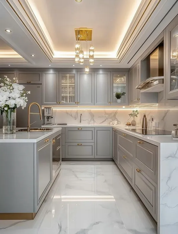modern white grey kitchen cabinets diakoland photo 16