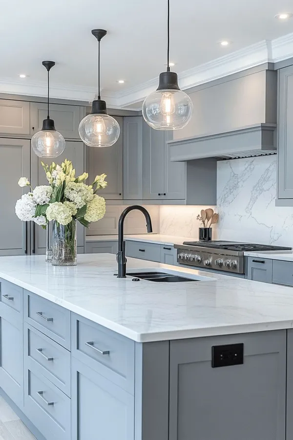 modern white grey kitchen cabinets diakoland photo 24