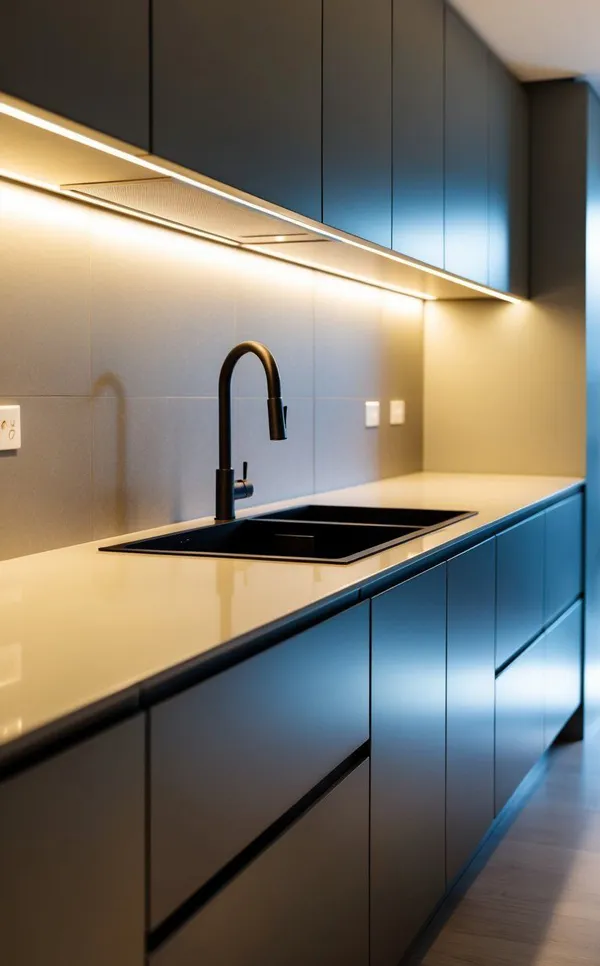 40 مدل رنگ کابینت های گلاس جدید | ترکیبهای جذاب برای آشپزخانه! 28 rang cabinet high gloss diakoland photo 19
