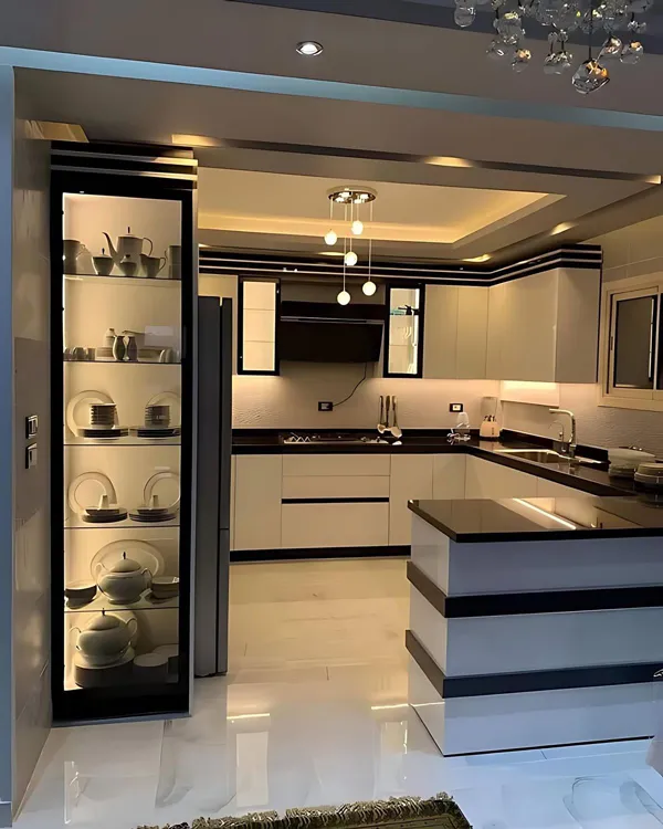 40 مدل رنگ کابینت های گلاس جدید | ترکیبهای جذاب برای آشپزخانه! 31 rang cabinet high gloss diakoland photo 20