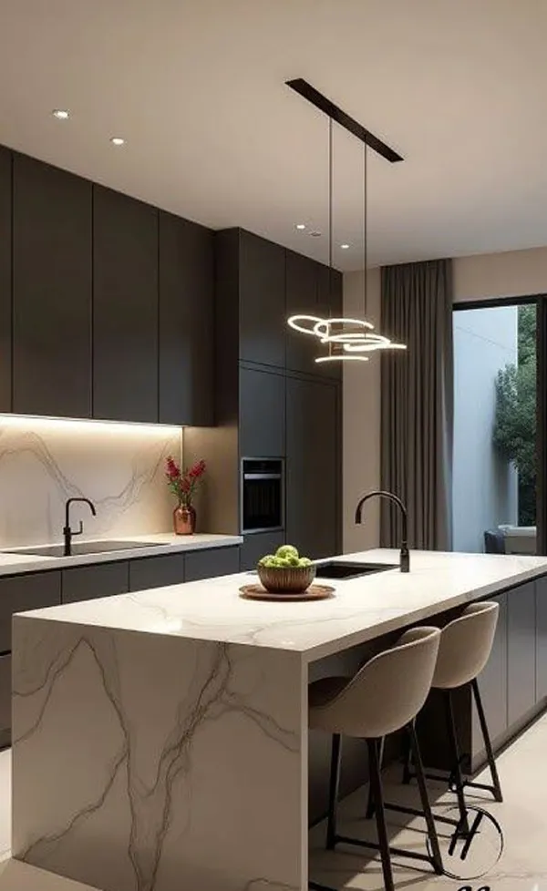 40 مدل رنگ کابینت های گلاس جدید | ترکیبهای جذاب برای آشپزخانه! 35 rang cabinet high gloss diakoland photo 26