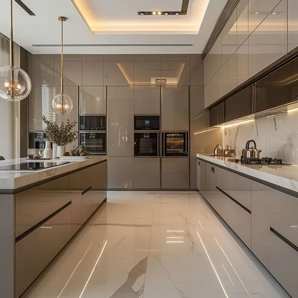 40 مدل رنگ کابینت های گلاس جدید | ترکیبهای جذاب برای آشپزخانه! 40 rang cabinet high gloss diakoland photo 31
