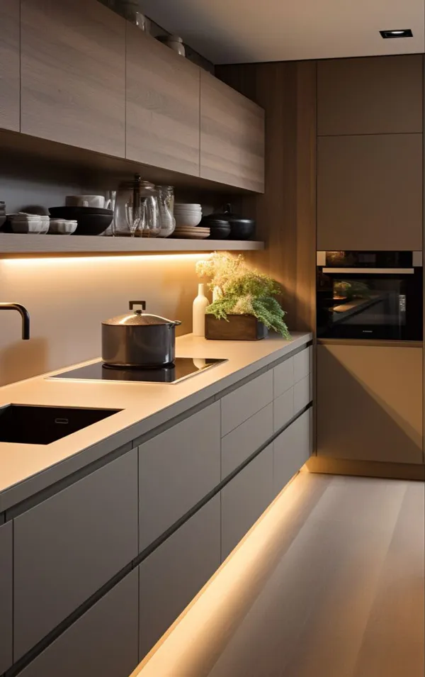 40 مدل رنگ کابینت های گلاس جدید | ترکیبهای جذاب برای آشپزخانه! 43 rang cabinet high gloss diakoland photo 34