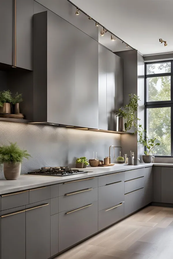 40 مدل رنگ کابینت های گلاس جدید | ترکیبهای جذاب برای آشپزخانه! 44 rang cabinet high gloss diakoland photo 35