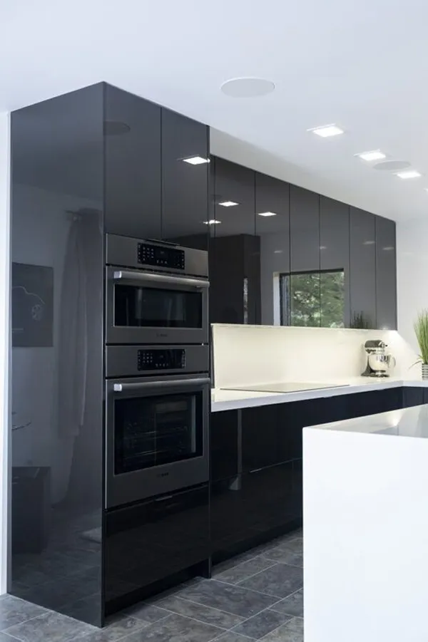 40 مدل رنگ کابینت های گلاس جدید | ترکیبهای جذاب برای آشپزخانه! 13 rang cabinet high gloss diakoland photo 7