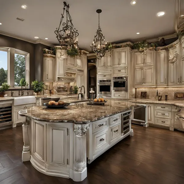 29 مدل کابینت رومی کیوت؛ شکوه کلاسیک در آشپزخانههای مدرن✨ 22 roman kitchen cabinets diakoland photo 16