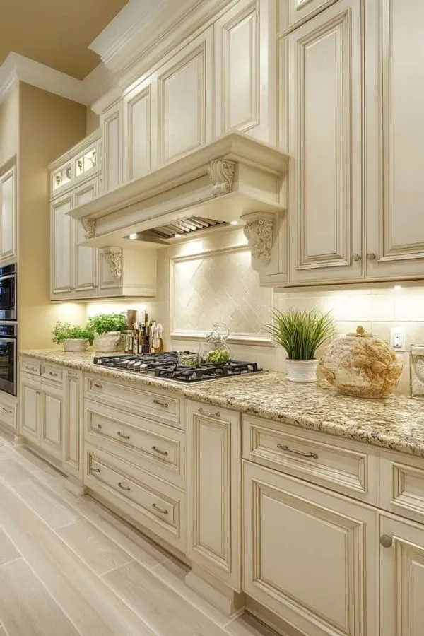 29 مدل کابینت رومی کیوت؛ شکوه کلاسیک در آشپزخانههای مدرن✨ 24 roman kitchen cabinets diakoland photo 18