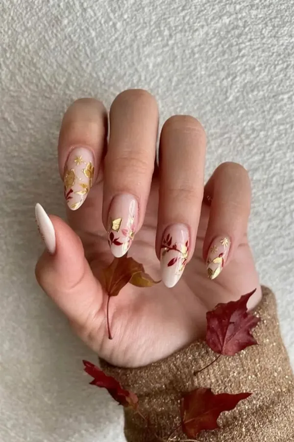 simple chic fall nail designs diakoland photo 32