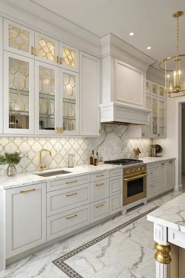 white neoclassic kitchen cabinet diakoland photo 1