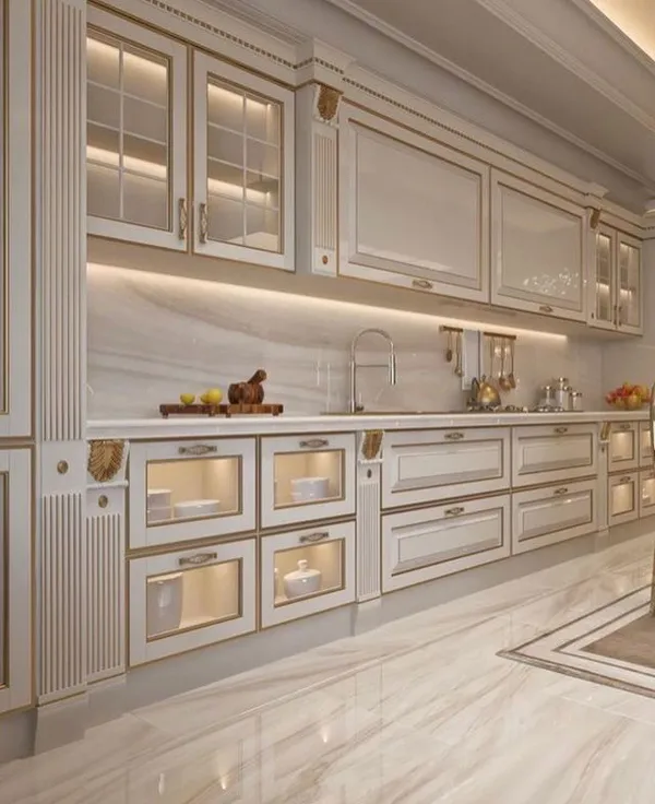 white neoclassic kitchen cabinet diakoland photo 12