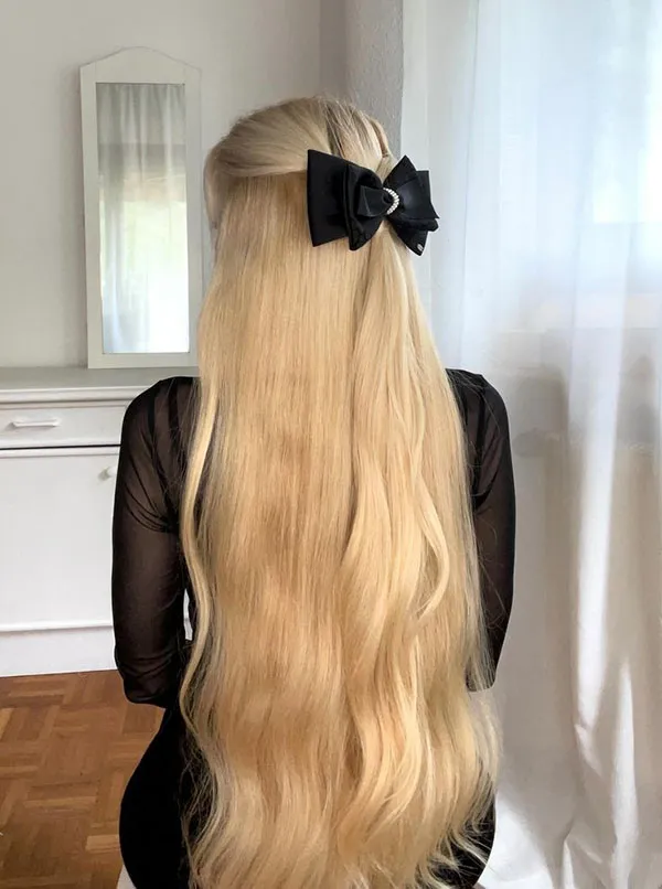 ببین رنگ مو بور 2025 چطور چهرهت رو لطیفتر و چشمگیرتر میکنه ! 13 Blonde hair color 11