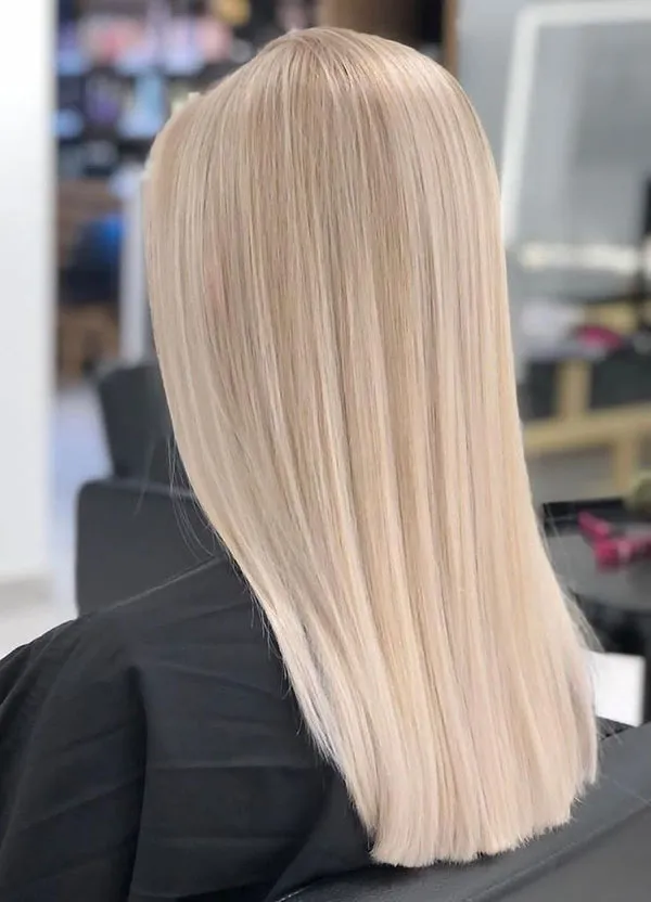 ببین رنگ مو بور 2025 چطور چهرهت رو لطیفتر و چشمگیرتر میکنه ! 21 Blonde hair color 18