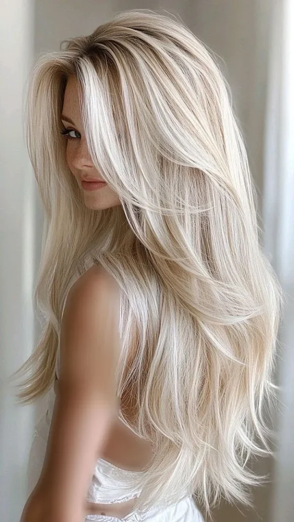ببین رنگ مو بور 2025 چطور چهرهت رو لطیفتر و چشمگیرتر میکنه ! 7 Blonde hair color 5