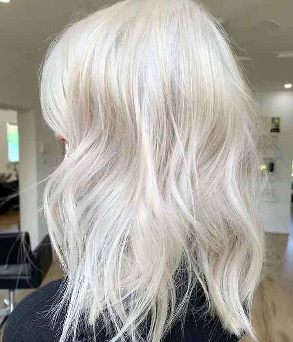 ببین رنگ مو بور 2025 چطور چهرهت رو لطیفتر و چشمگیرتر میکنه ! 8 Blonde hair color 6