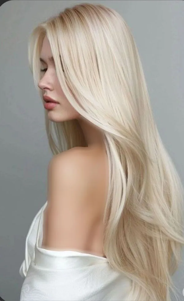 ببین رنگ مو بور 2025 چطور چهرهت رو لطیفتر و چشمگیرتر میکنه ! 10 Blonde hair color 8
