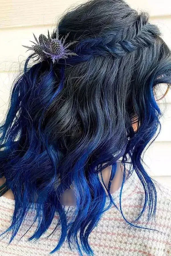 Blue hair highlights 13