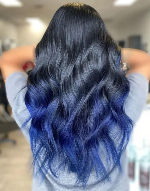 Blue hair highlights 18