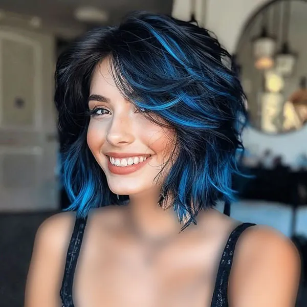 Blue hair highlights 20