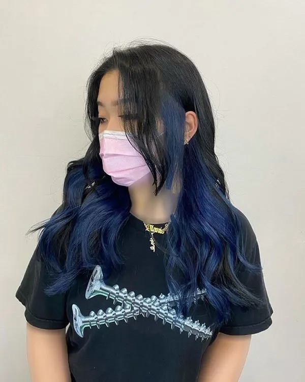 Blue hair highlights 21
