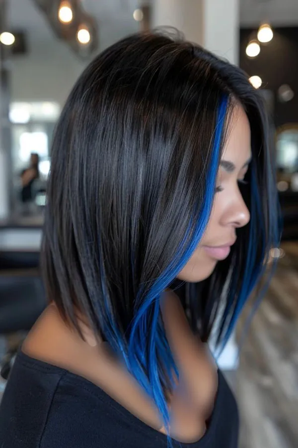 Blue hair highlights 25