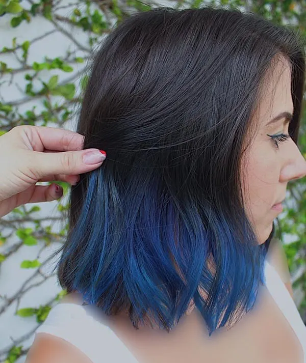 Blue hair highlights 26