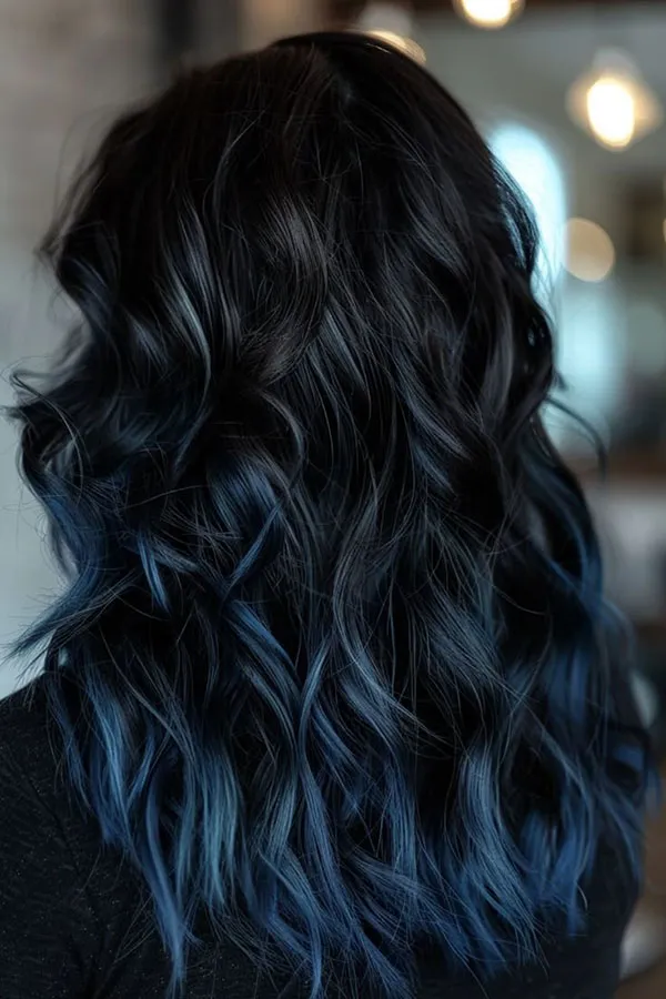 Blue hair highlights 28