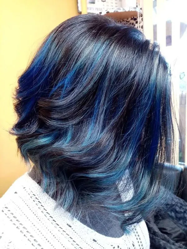 Blue hair highlights 31