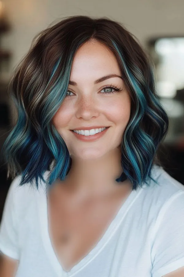 Blue hair highlights 4
