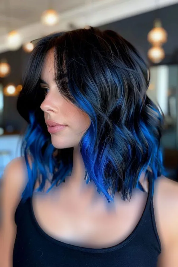 Blue hair highlights 8