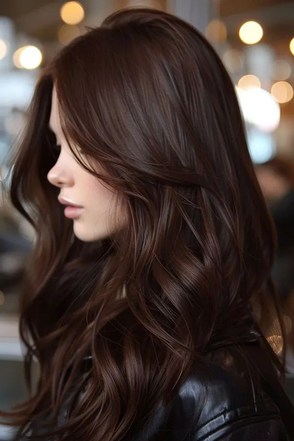 30 مدل رنگ مو قهوه ای سوخته؛ رنگی که تو رو خاص، آرام و جذاب نشون میده! 33 Burnt brown hair color 25