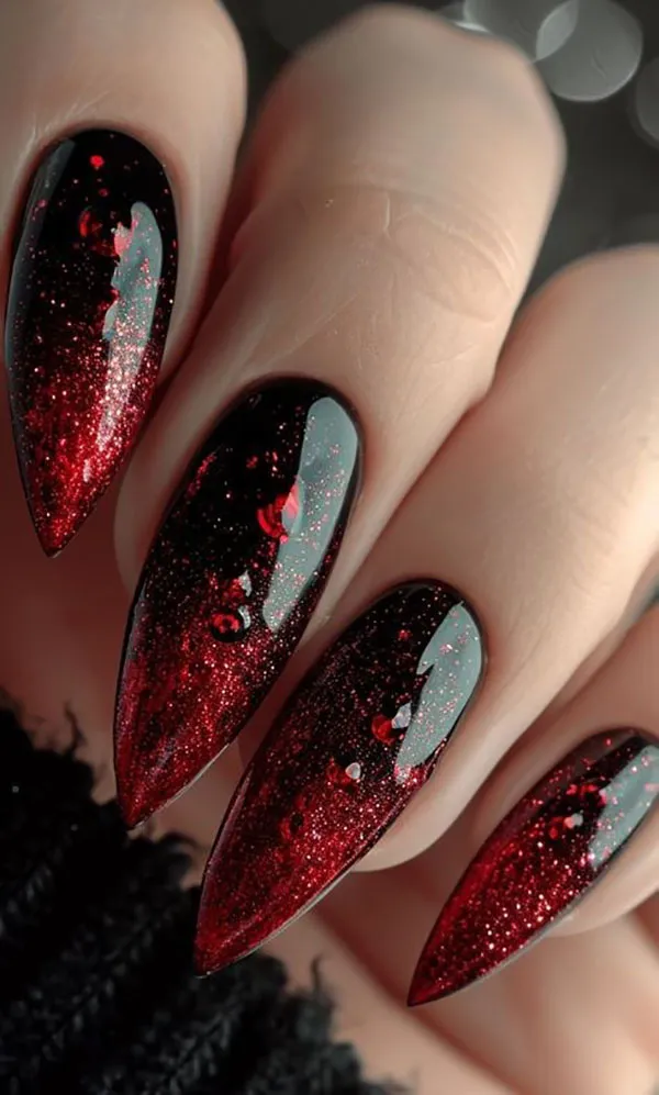 Crimson Shine Nail Design 28