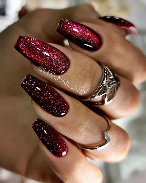 Crimson Shine Nail Design 32
