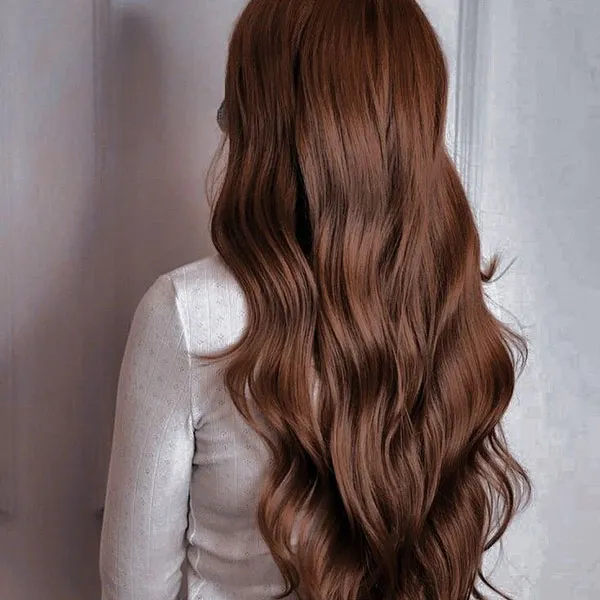 32 مدل رنگ مو قهوه ای شکلاتی تیره؛ ترند محبوب پاییز و زمستون 😍 17 Dark chocolate brown hair color 14