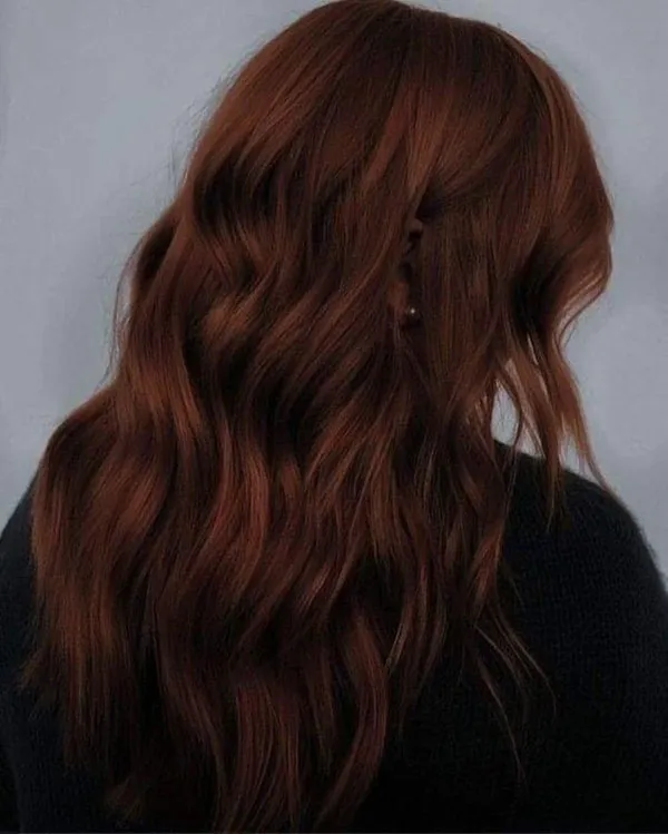 32 مدل رنگ مو قهوه ای شکلاتی تیره؛ ترند محبوب پاییز و زمستون 😍 20 Dark chocolate brown hair color 19