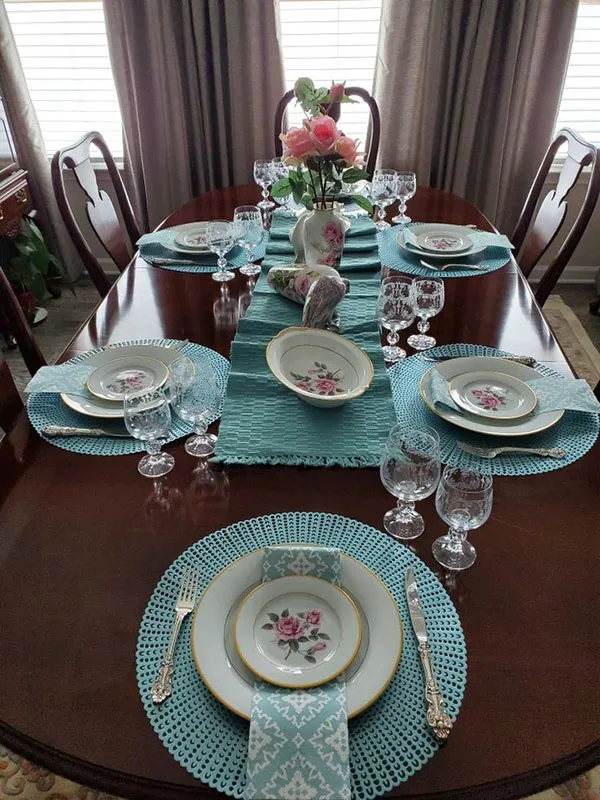 Dining table arrangement 13