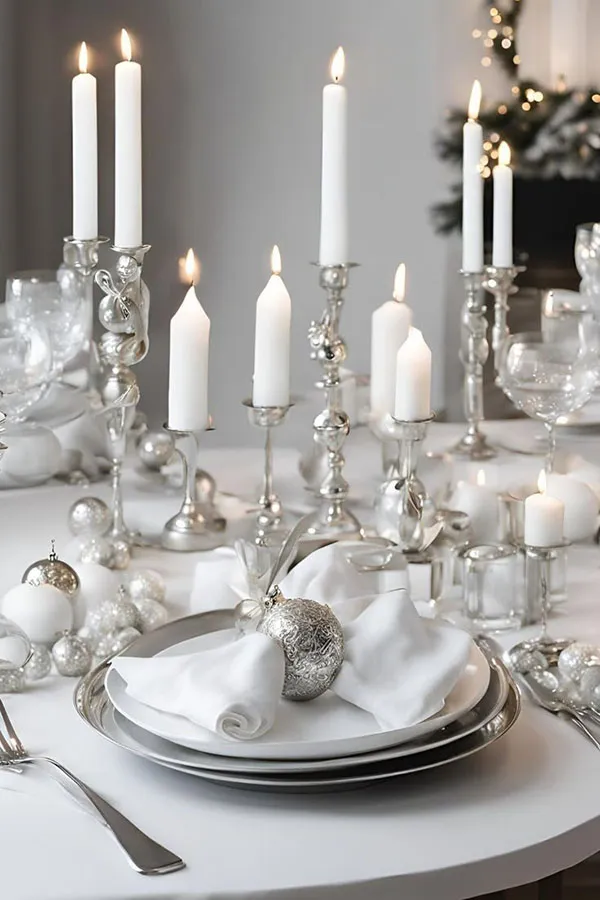 Dining table arrangement 25