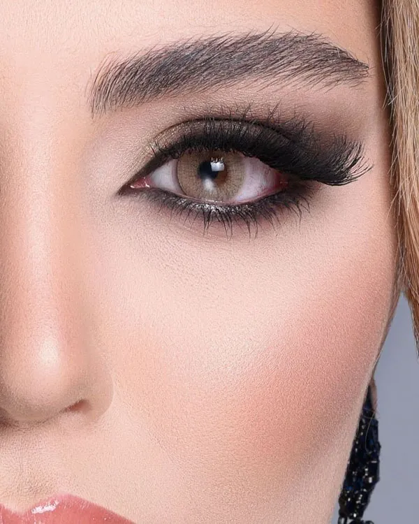 Eyeliner with black shadow 10