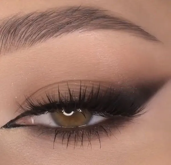 Eyeliner with black shadow 23