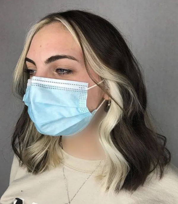 Face frame hair color 18