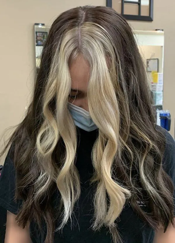 Face frame hair color 23